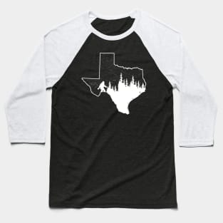 Texas Bigfoot Gift Baseball T-Shirt